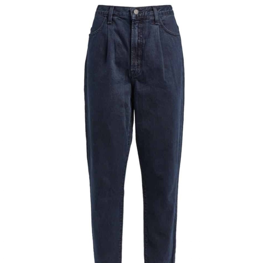 J Brand Pleated Peg Denim Jeans Undercover Washed Black Size 23